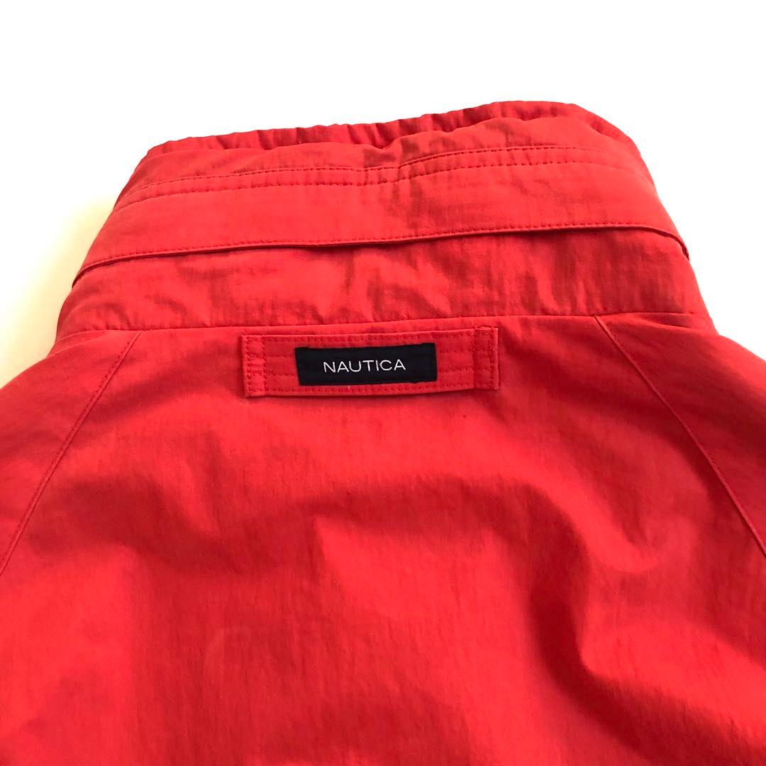 NAUTICA 00s ナイロン フリース リバーシブル ジャケット