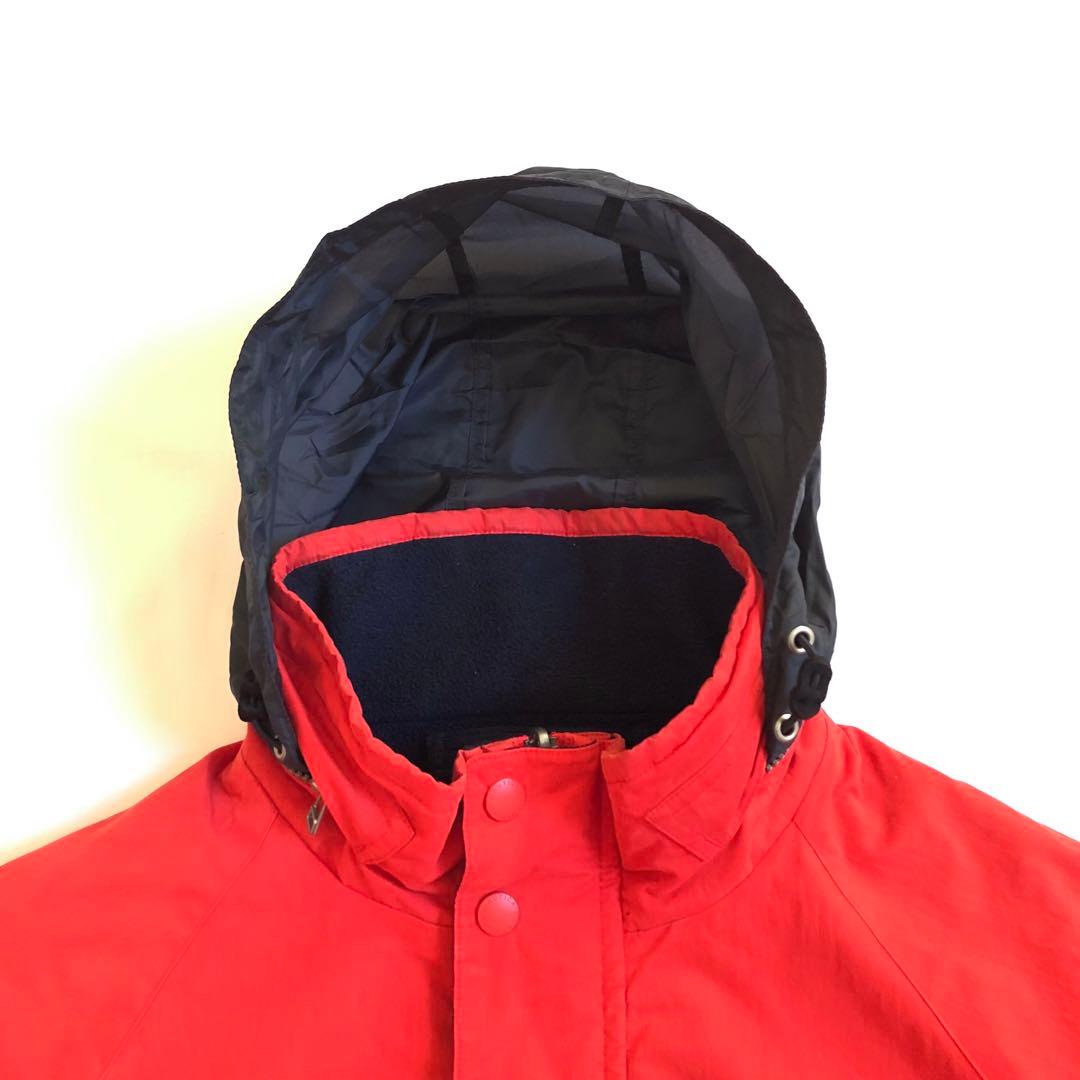 NAUTICA 00s ナイロン フリース リバーシブル ジャケット