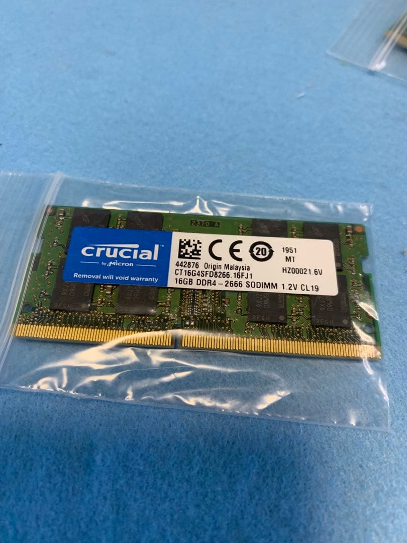CRUCIAL(Micron)/DDR4-2666/16GB×2枚/合計32GB