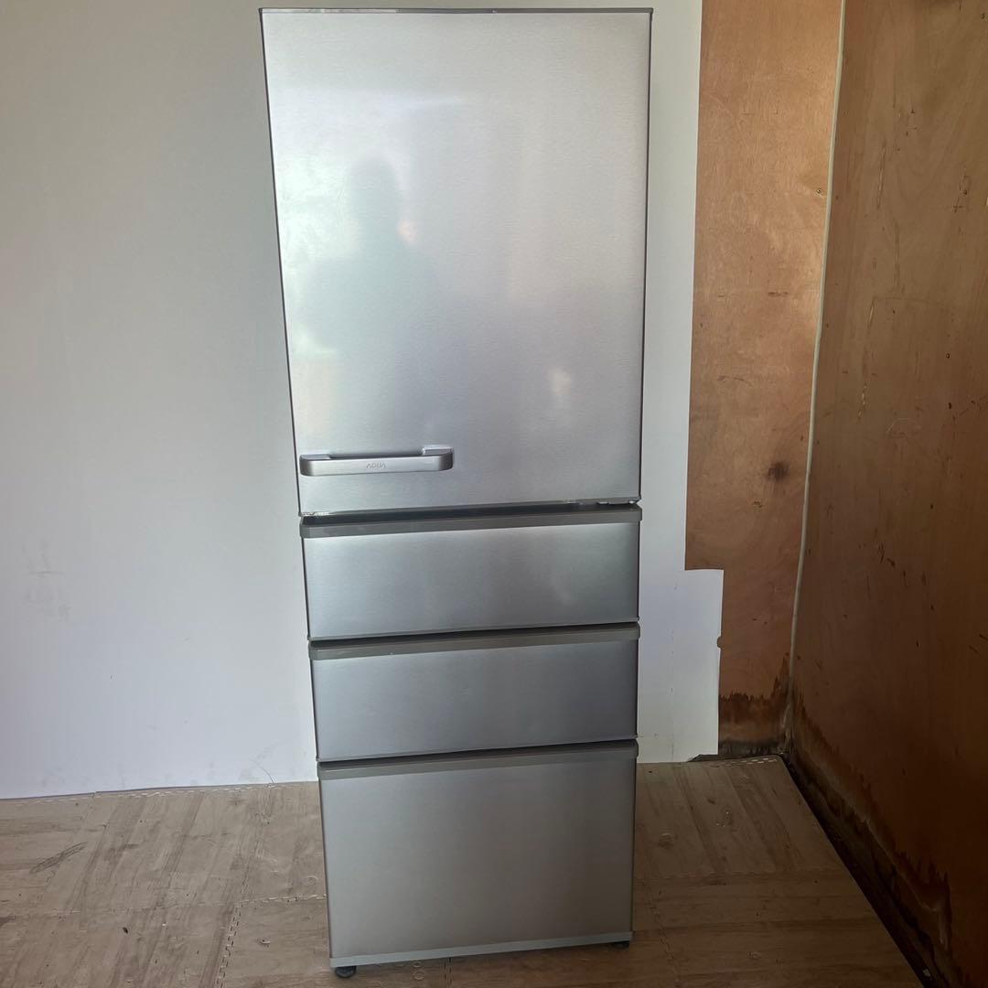 配送設置無料　大容量冷蔵庫 AQUA シルバー