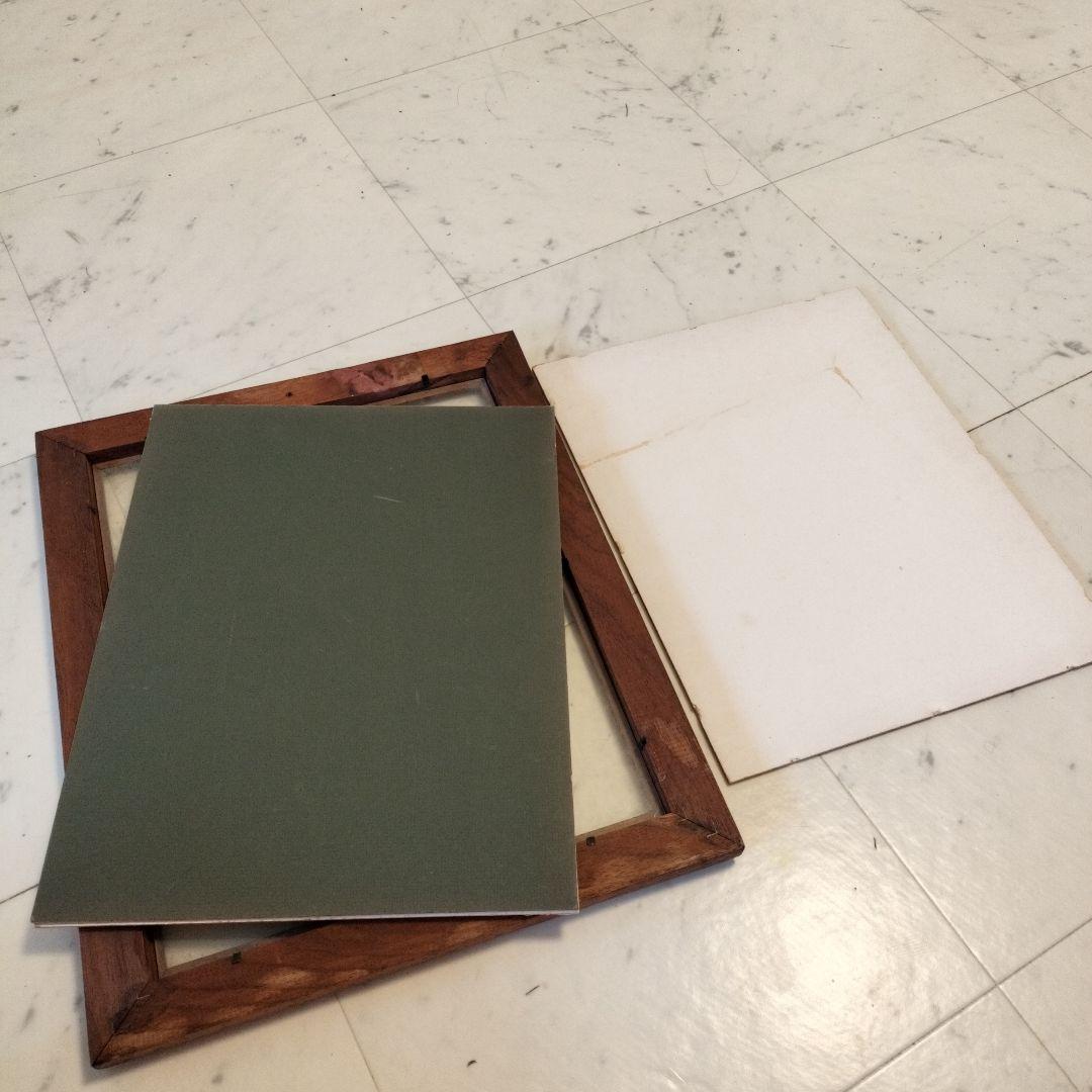 ハワイ【大きい】コアウッド製額縁1990年代当時物④ビンテージ