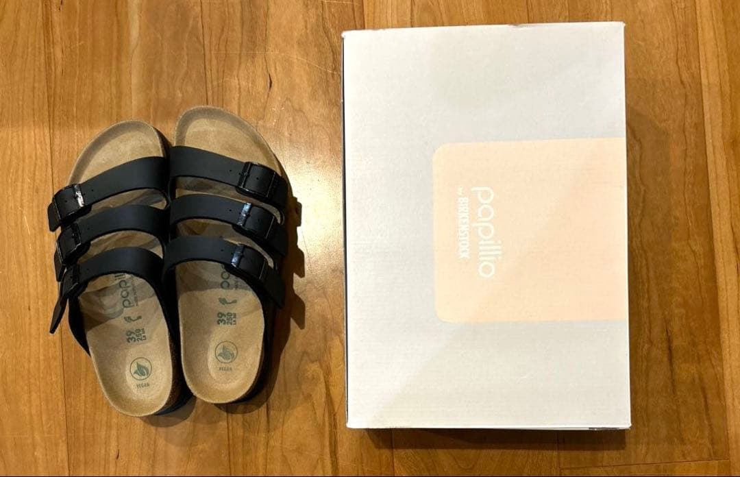 ビルケン　フロリダ プラットフォーム ビルコフロー ブラック サンダル 39