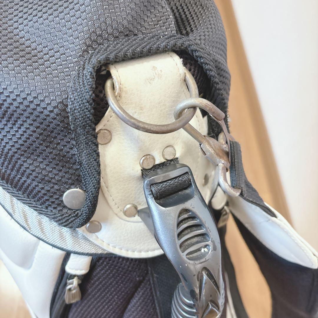 K376 adidas スタンドキャディバック 白黒