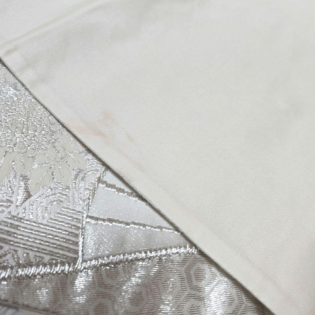 水色花の丸訪問着と袋帯・帯揚げ帯締めの4点フルセット