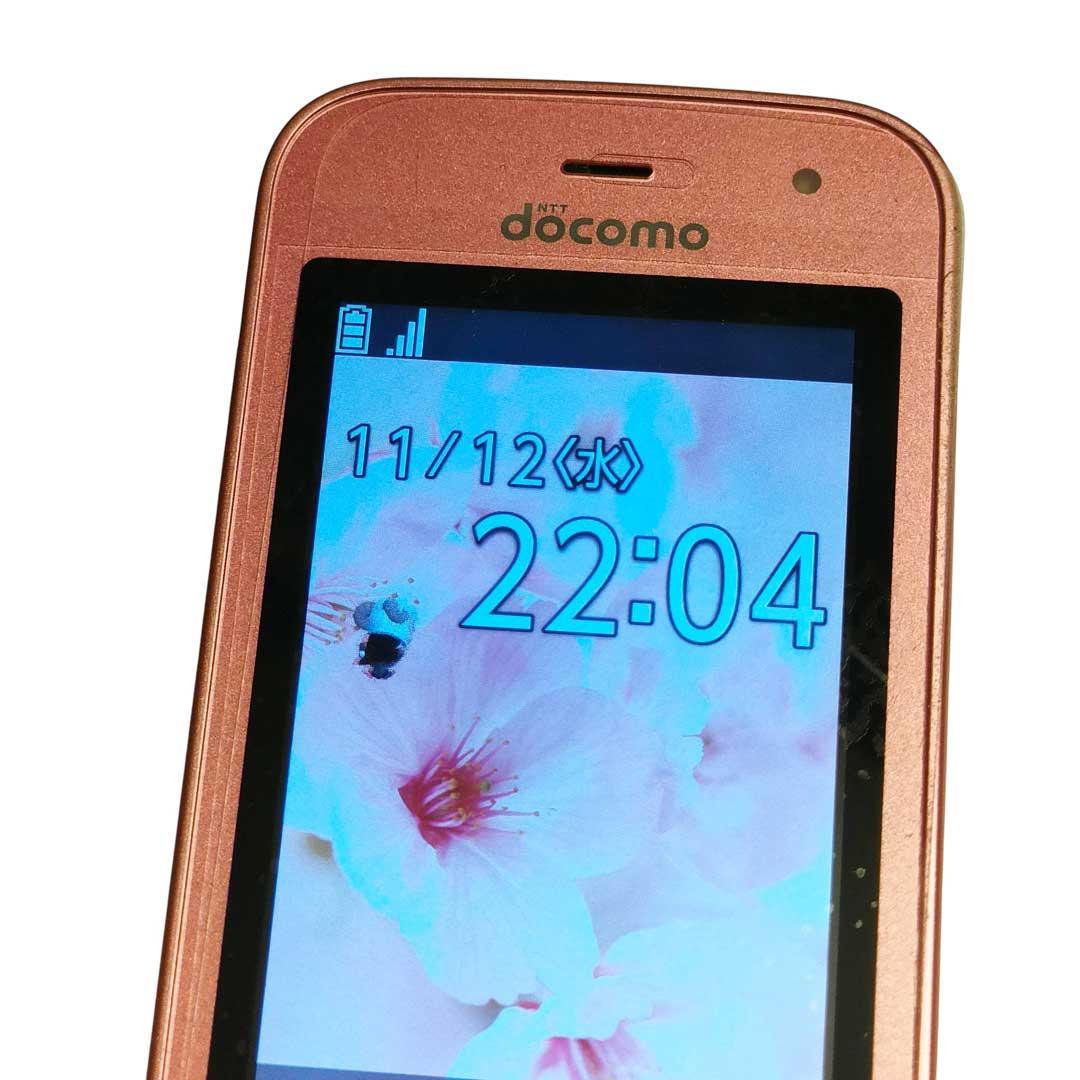 美品 docomo ドコモ らくらくホン F-02J SIMフリー 動作確認済
