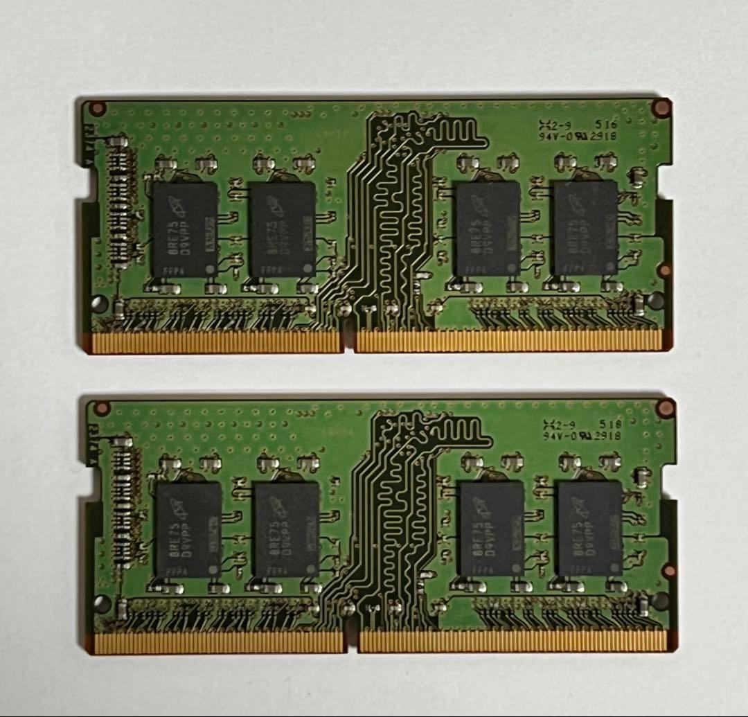 マイクロン　DDR4メモリ　SODIMM 16GB (8GB 2枚セット)