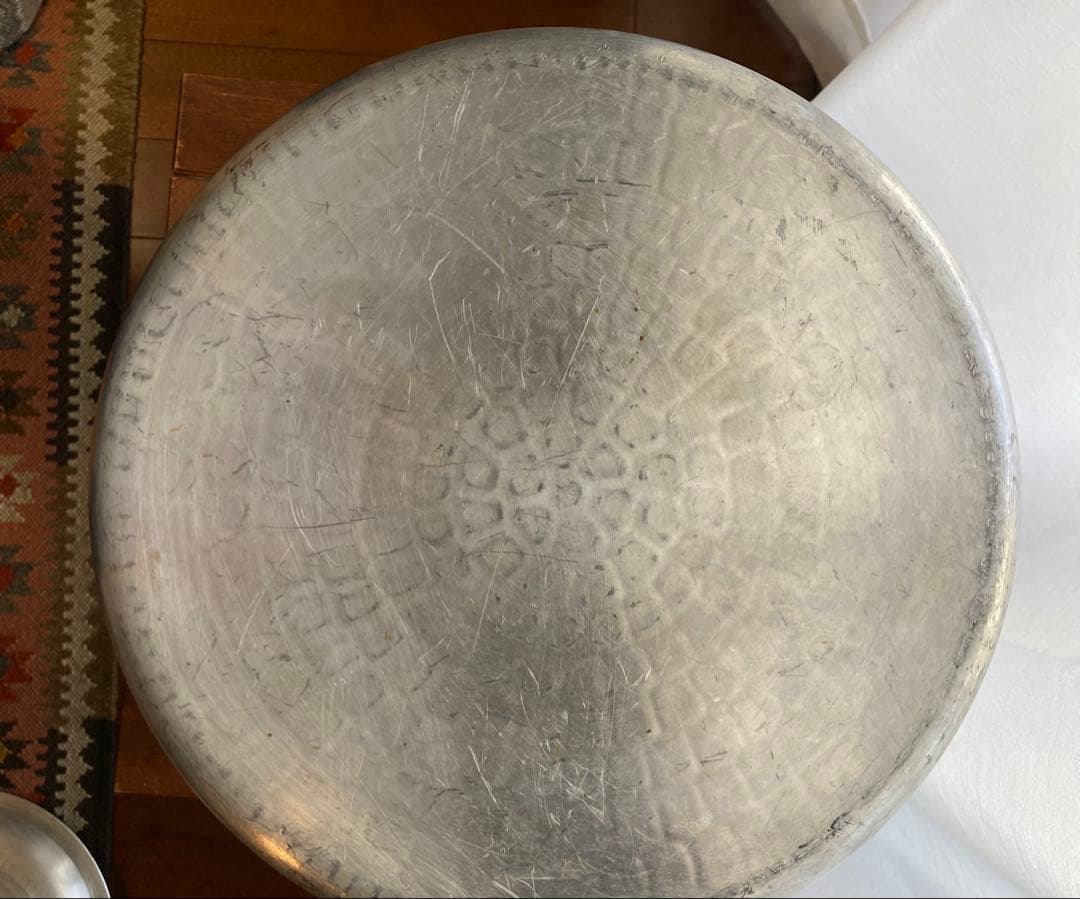 アルミ 寸胴鍋 27 打ち出し ハンマー仕上げ 両手鍋