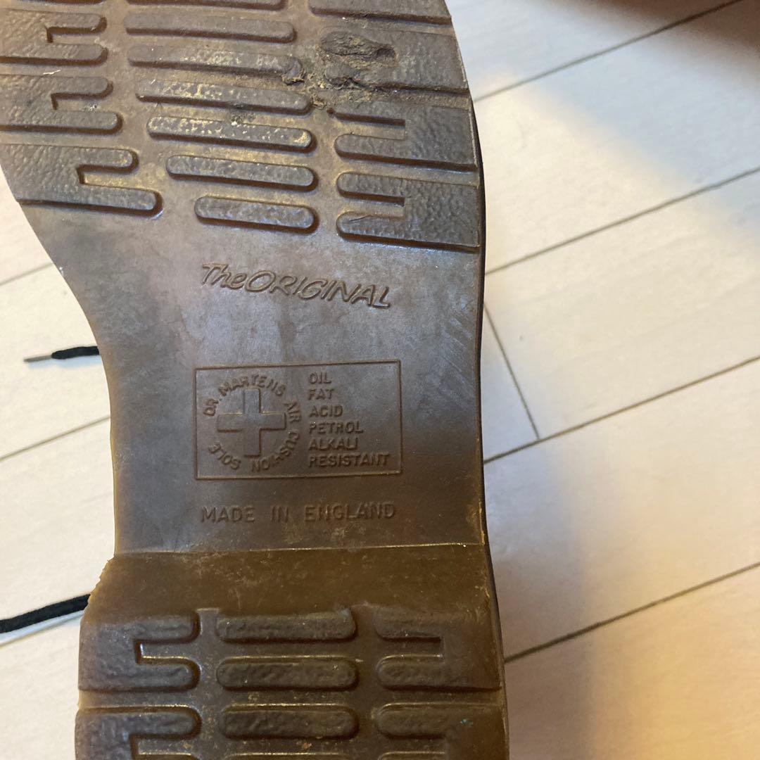 ドクターマーチン7ホールブーツ　ホワイト　レザー　 メイドイン　イングランド製