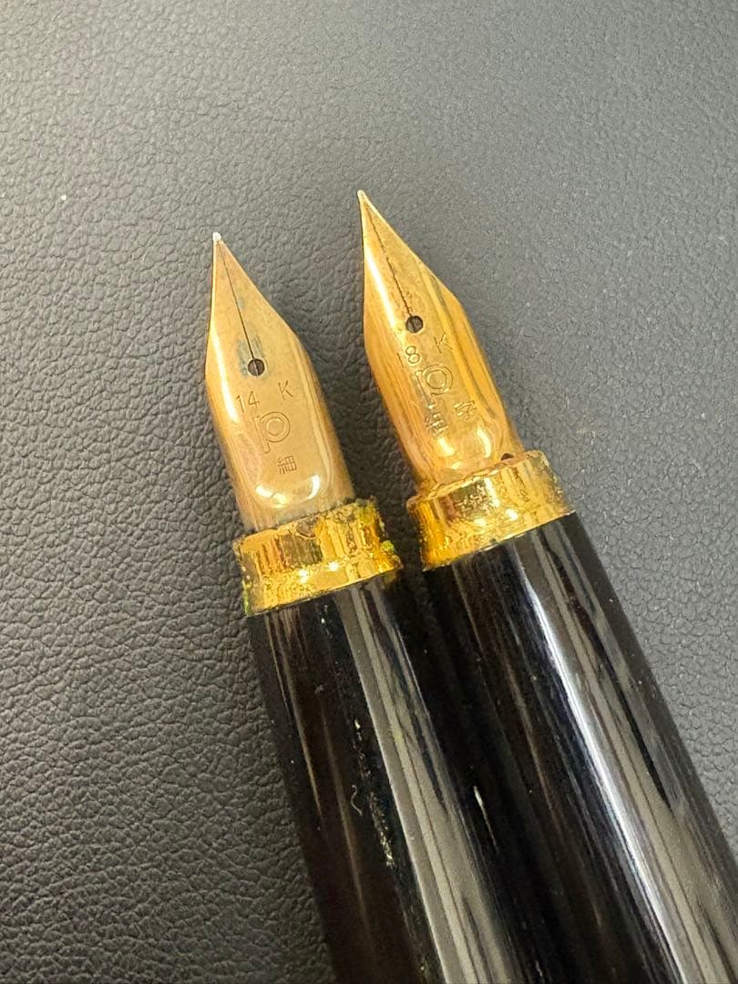 PLATINUM プラチナ 万年筆 ペン先 18K 14K 2本セット