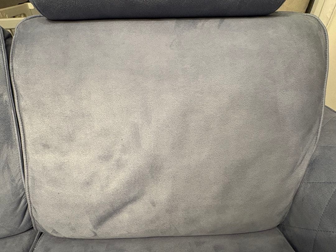 送料込 関家具 クラッシュゲート 2人掛けソファ ヘッドレスト付き