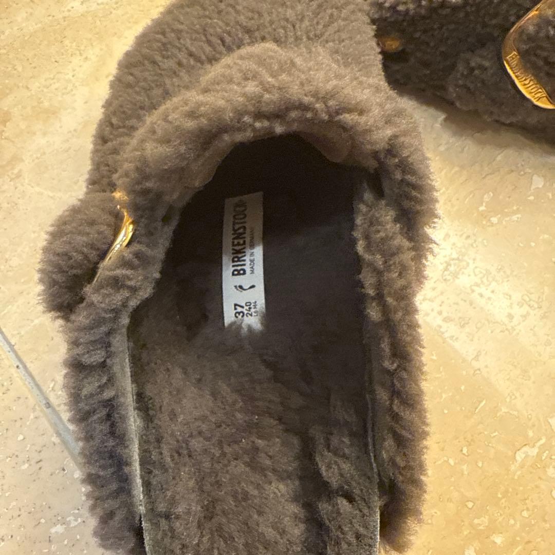 ビルケンシュトック BOSTON BB TEDDY グレー24 箱付き