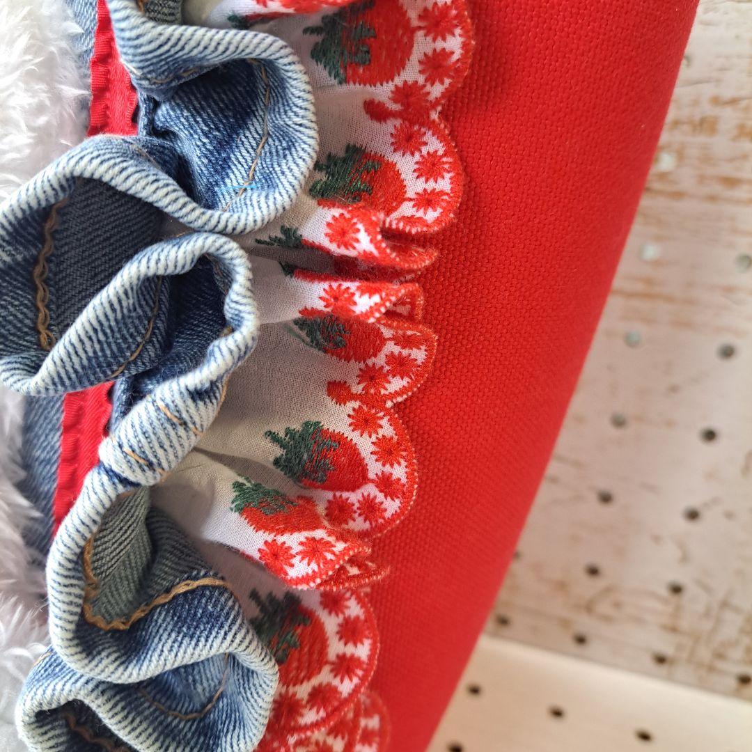 ♡*♡様 コヤンイサムチョン　ルミ　デニムリメイクフリルトートバッグ