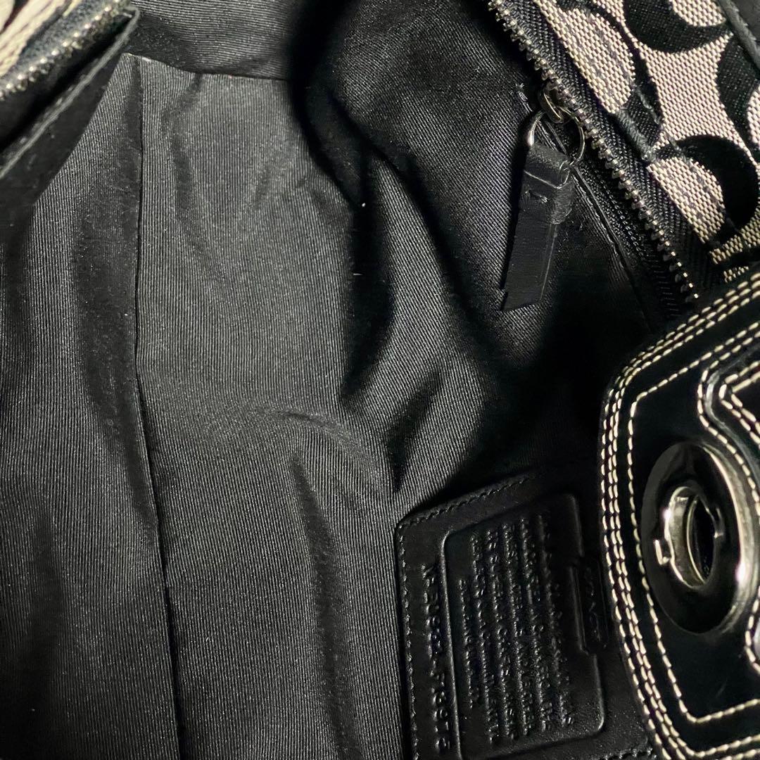 COACH コーチ ワンショルダーバッグ キャンバス F13975 ターンロック