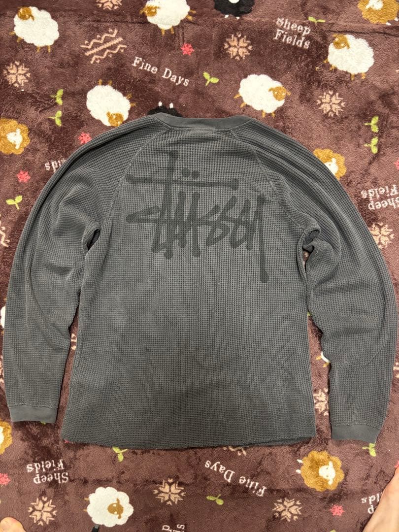 stussy BASIC STÜSSY THERMAL グレーサーマル　xs
