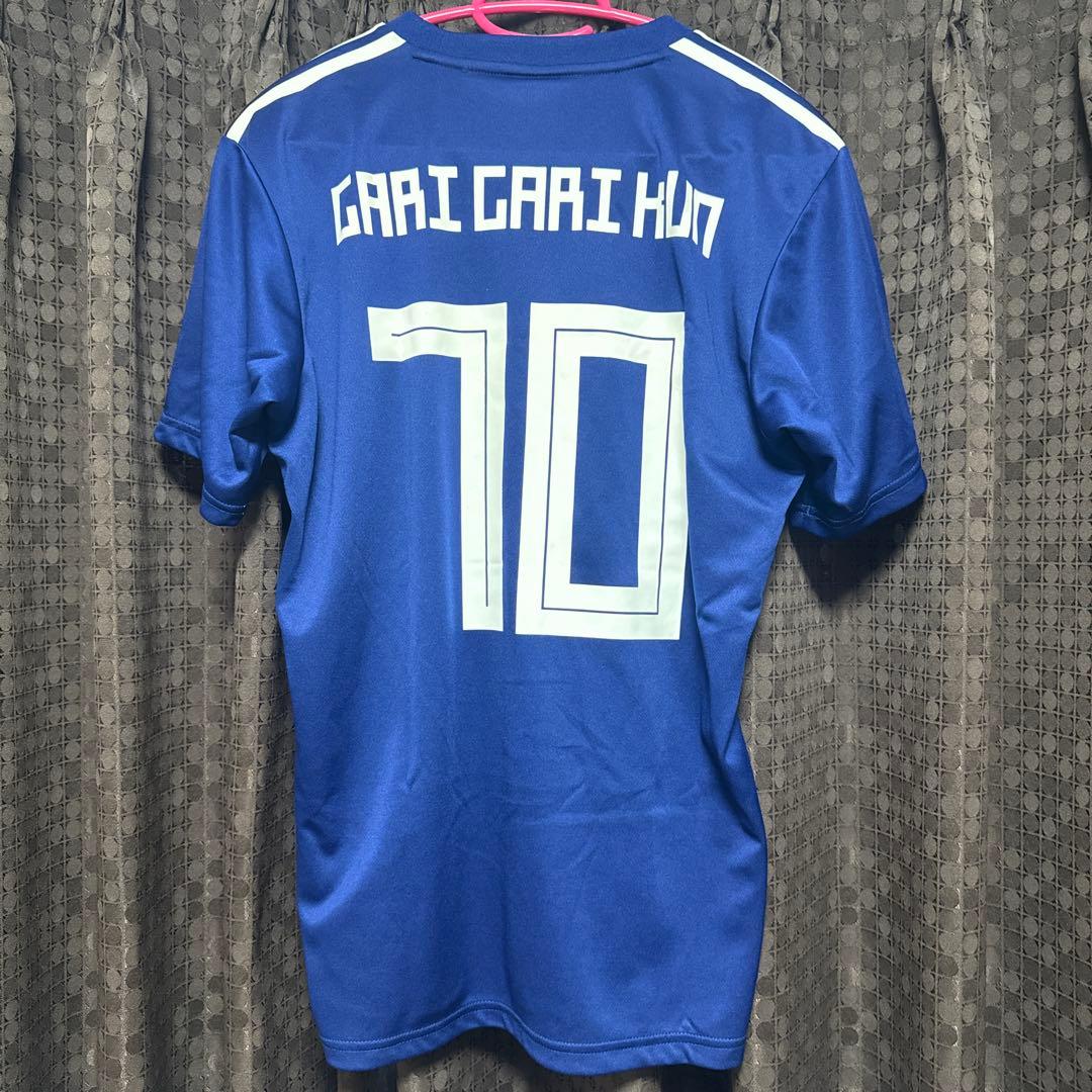 adidas サッカーシャツ M 青 GARI GARI KUN 10