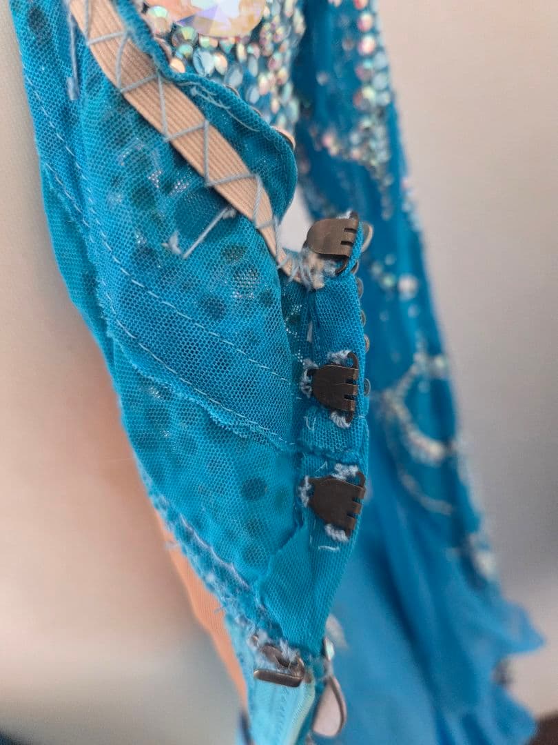 スタンダードドレス ブルー ボールルーム 社交ダンス