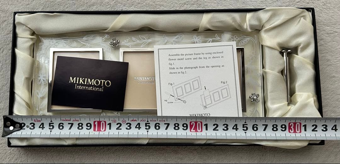 新品未使用ミキモト☆MINIMOTOクリスタル フォトフレームガラス