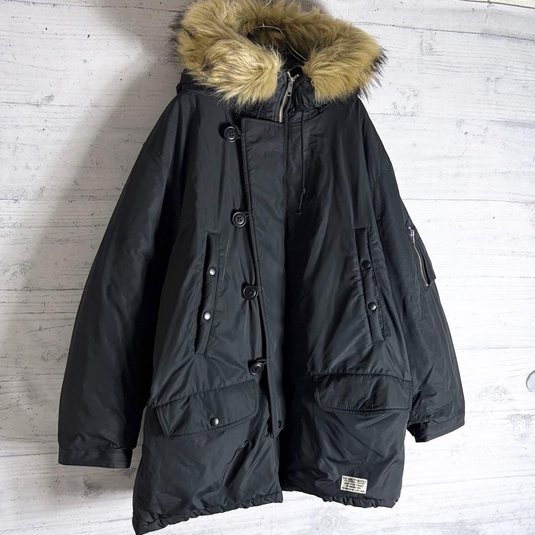 24FW ワコマリア N-3B フライトジャケット ファー L