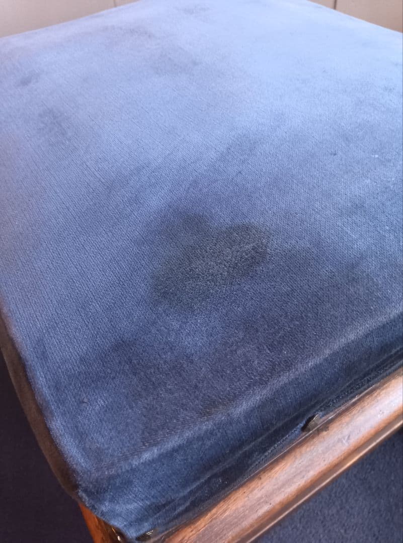 木製クラシックスツール ネイビー　ヴィンテージ　レトロ