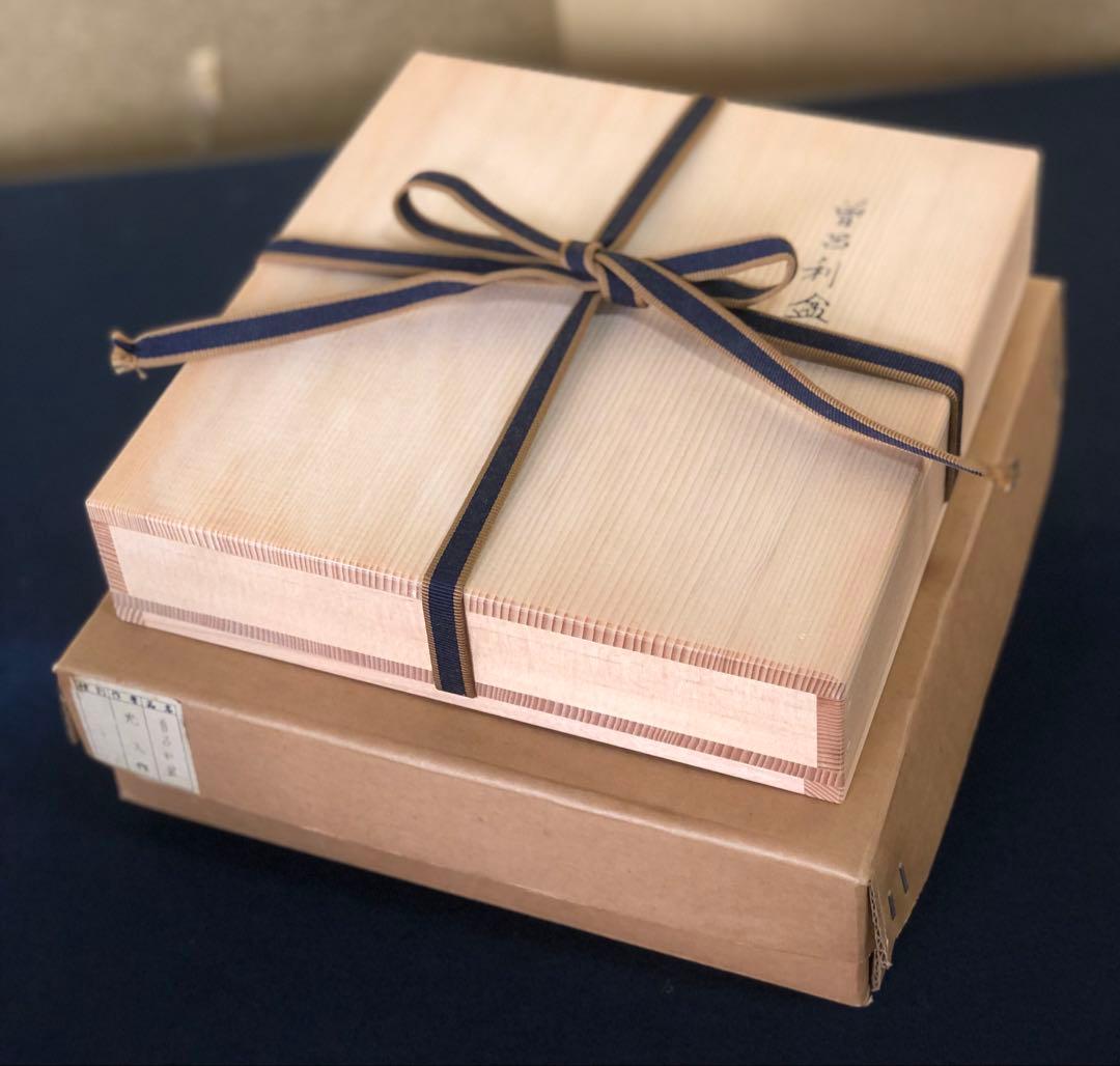 《R》茶道具 曽呂利盆 光入作 木製漆器 共布 共箱 元箱 260203く4