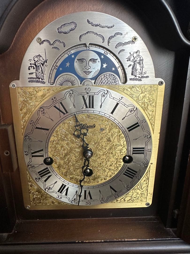 HERMLE 独製 アンティーク ウエストミンスター置き時計/ヘルムレ社