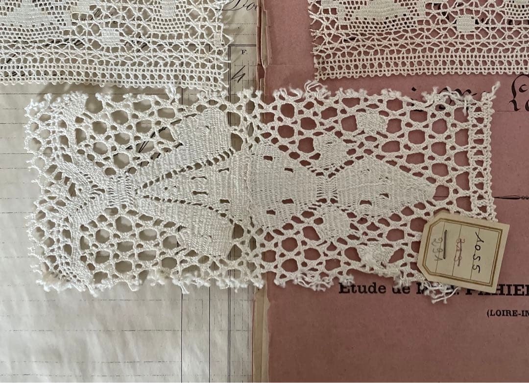 フランスアンティーク❤️ボビンレース3枚