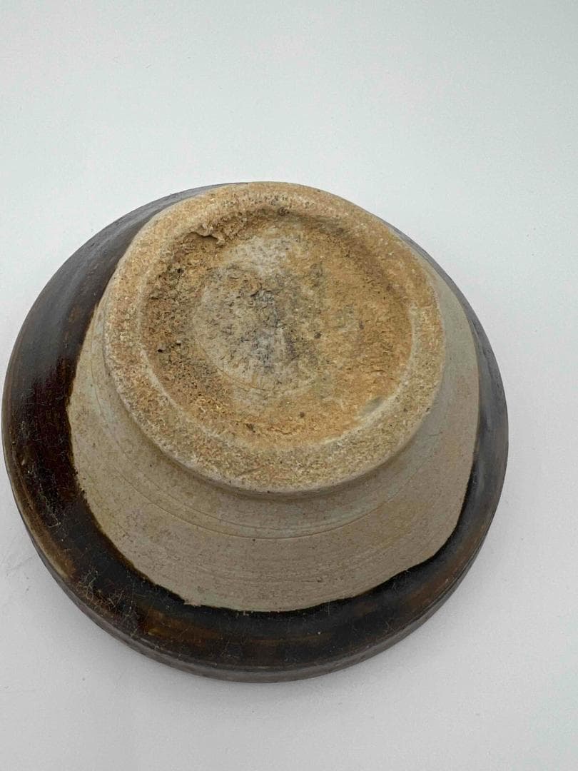 水芙蓉　遼から金時代 天目茶碗吉州窯茶盞宋時代黑釉窯変釉入茶碗(B-35)