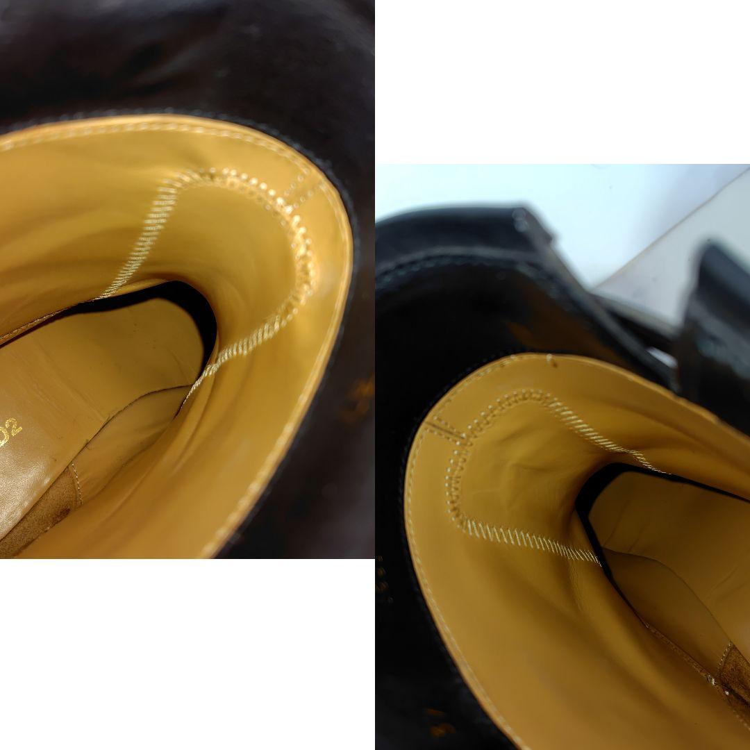 DSQUARED2 ゴールドチェーン レザー ブーツ 黒 37 モード