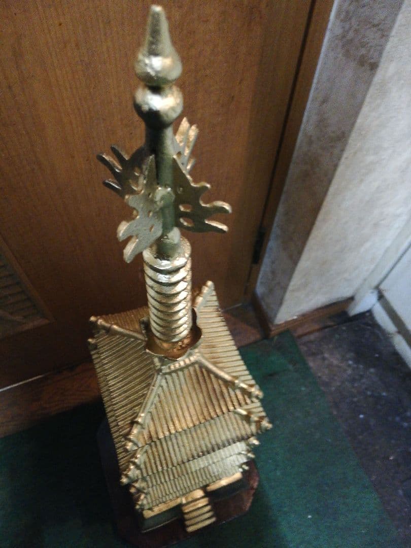五重塔、金属製、AuP、高さ80cm