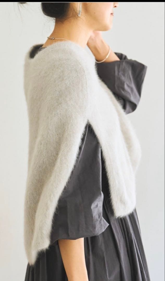 BEARDSLEY ピアズリー ニット ポンチョ セーター グレー 未使用