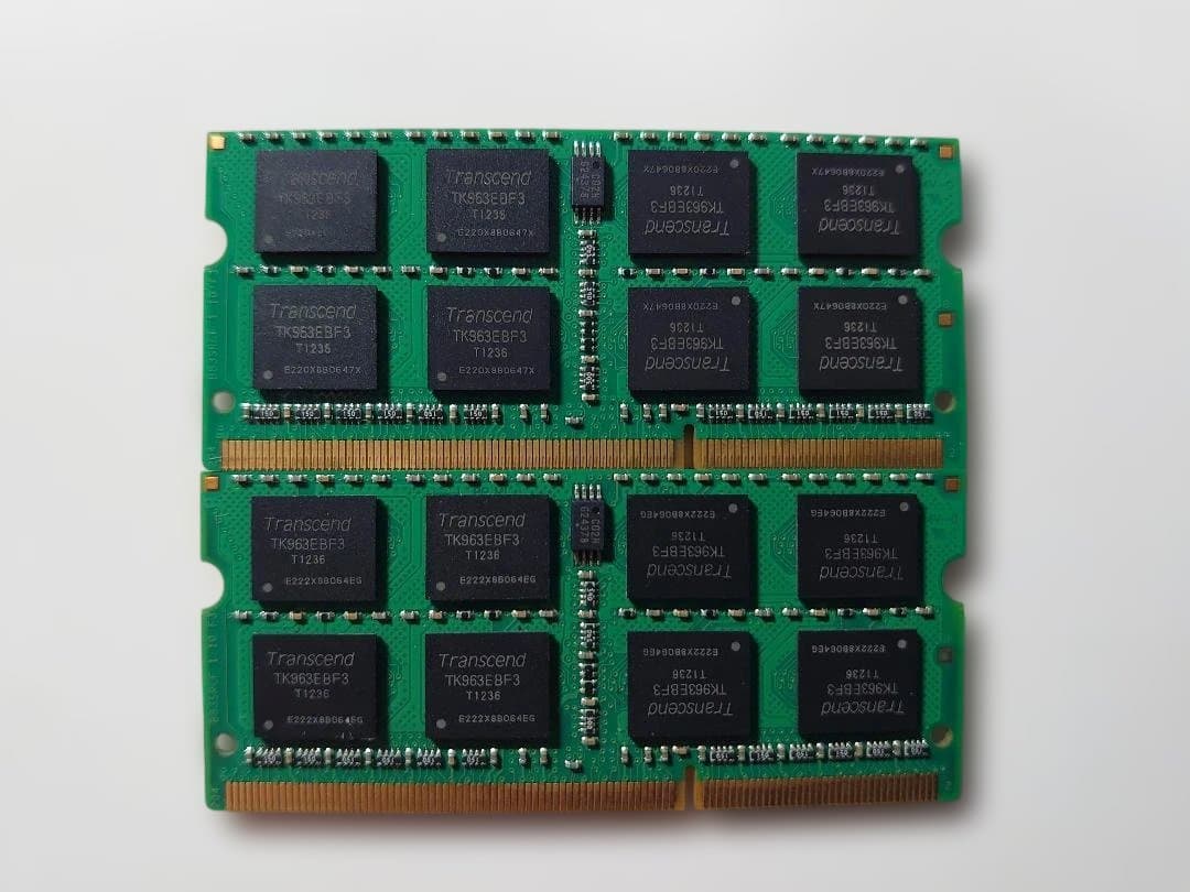 メモリー Transcend 16(8*2)GB DDR3 1600MHz SODIMM