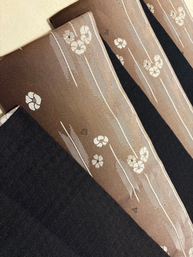 洗える着物L・半幅帯・和装クリップ・伊達締・草履LL・長襦袢Lの豪華6点セット