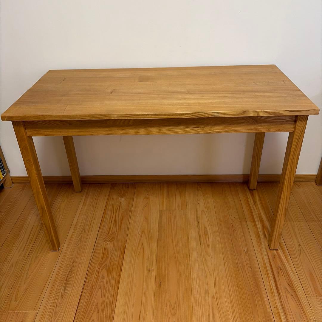 無印良品　タモ材デスク