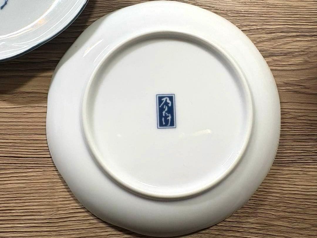 希少 乃りたけ Noritake 和皿 5枚セット 昭和モダン 花絵 廃番