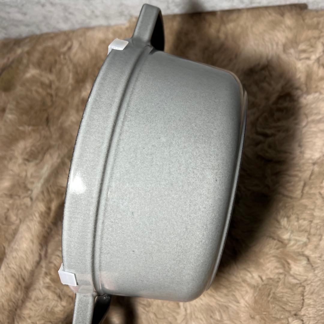 ストウブ　ピコ ココット ラウンド グレー 22cm IH対応