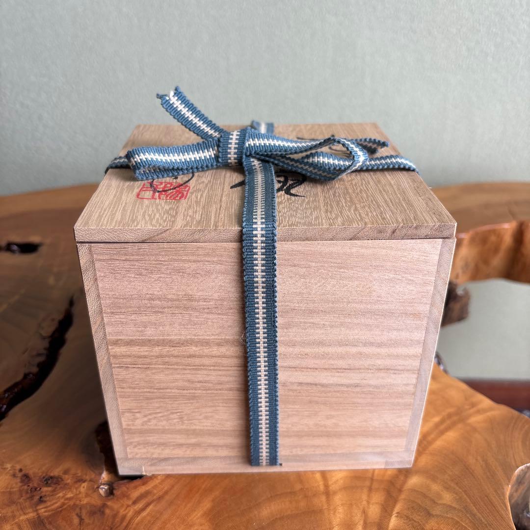 志野焼 小崎一陽造 抹茶碗 茶道具 共箱(54Hc)