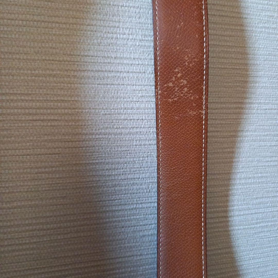 さ*こ様 エルメスH型バックル ブラックレザーベルト 約80cm