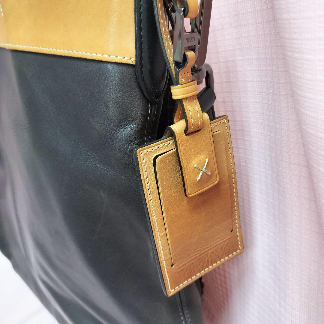 希少 TUMI ショルダーバッグ ヘルメットバッグ オールレザー 2way