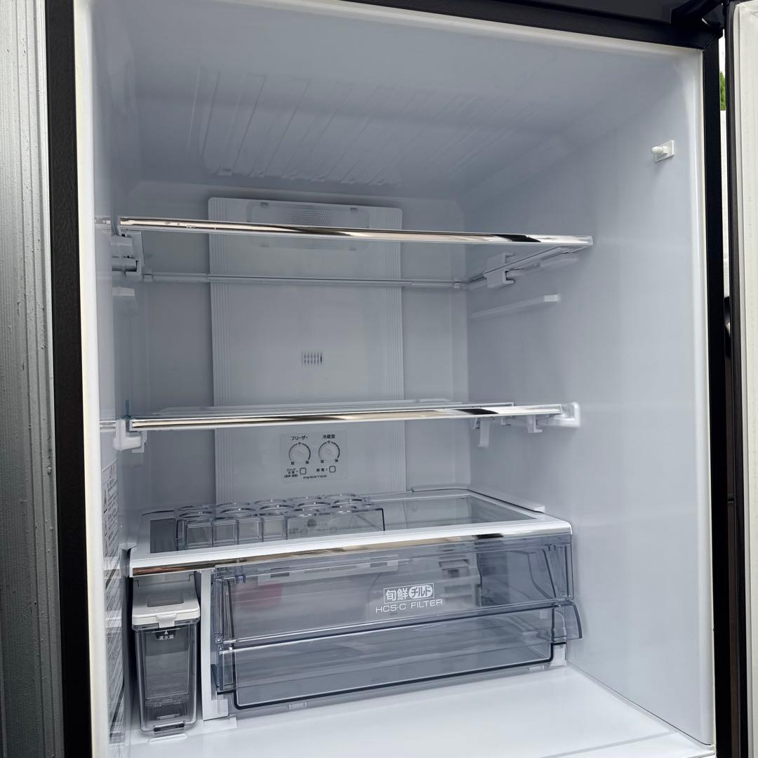 極美品 AQUA 2023年製 3ドア冷蔵庫 272L 高品位ウッドブラック