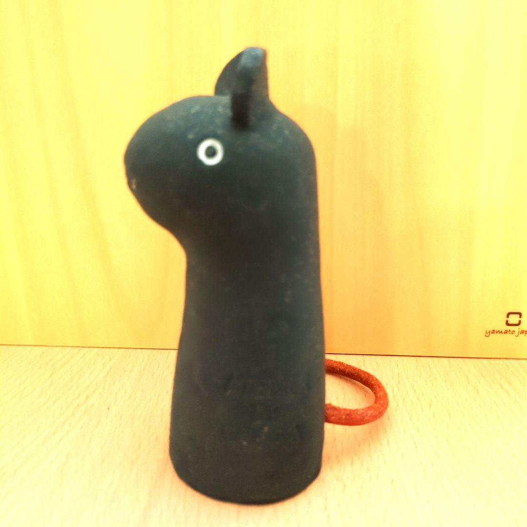 鹿児島睦　ハンドワークス　置き物　ネズミ(ブラック)
