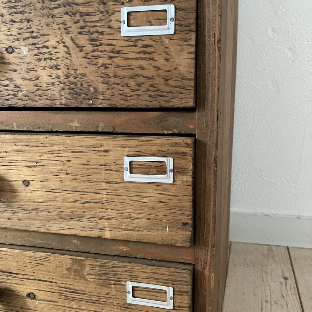 昭和レトロ 古い木製収納棚 ダイヤガラス キャビネット アンティーク 古道具