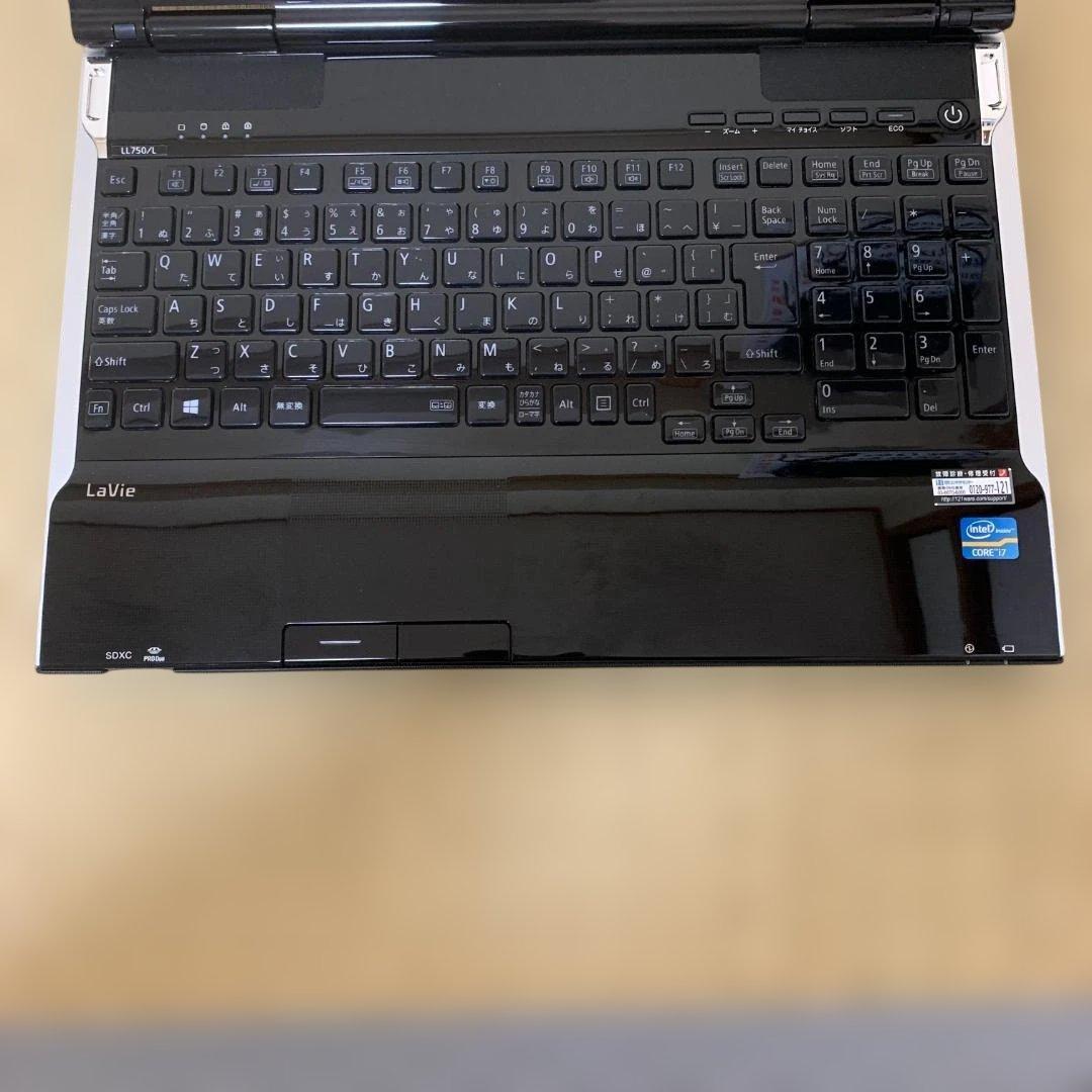 NEC LaVie SSD PC-LL750LS6B 高速 i7 ノートPC