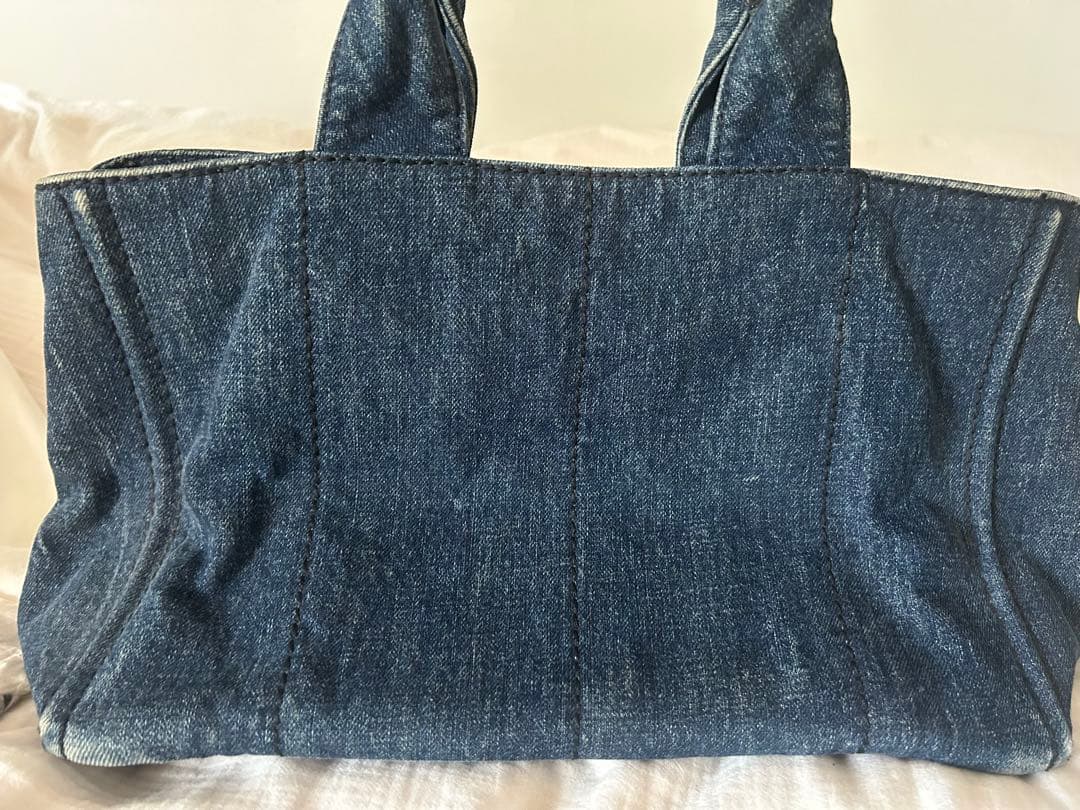 PRADA カナパ デニムトートバッグ