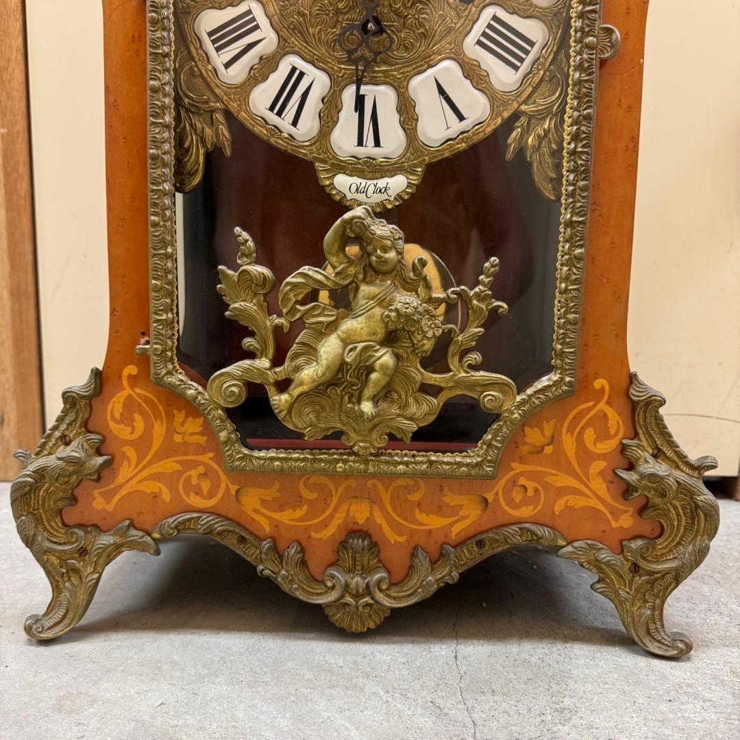 希少 アンティーク振り子置き時計 ドイツ