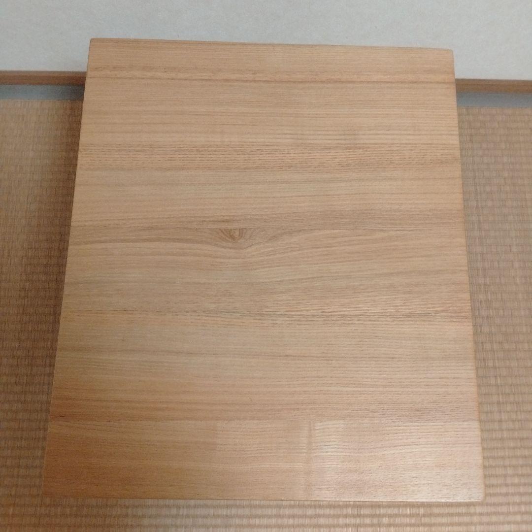 【無印良品】木製サイドテーブル 引き出し付　タモ材