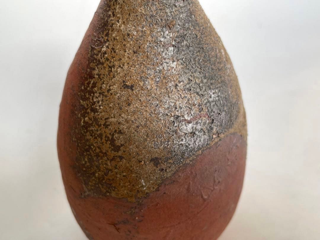 陶芸家　作家物　辻村塊　焼締徳利　酒器　共箱　辻村史朗