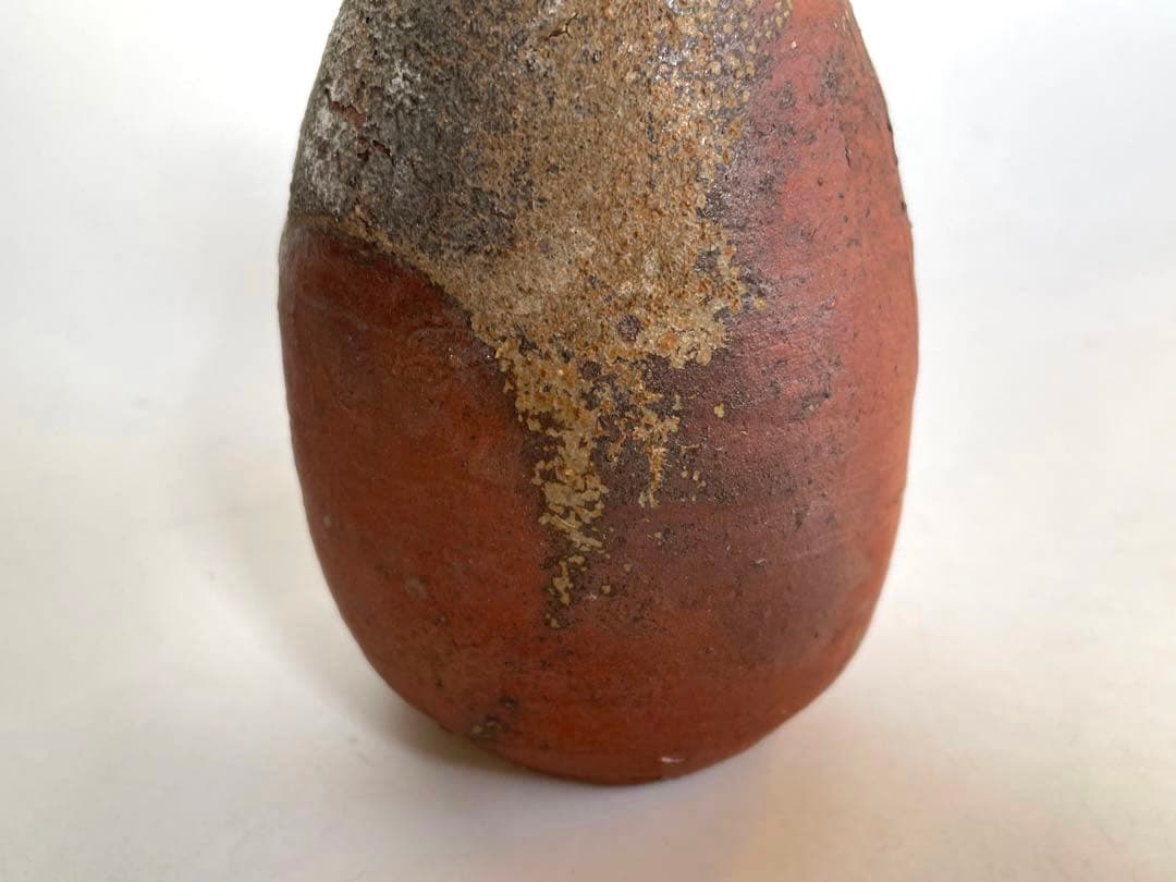 陶芸家　作家物　辻村塊　焼締徳利　酒器　共箱　辻村史朗