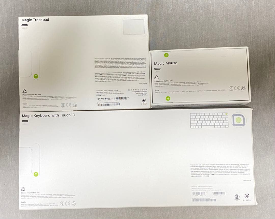 Apple Magic Trackpad, Mouse, Keyboardセット