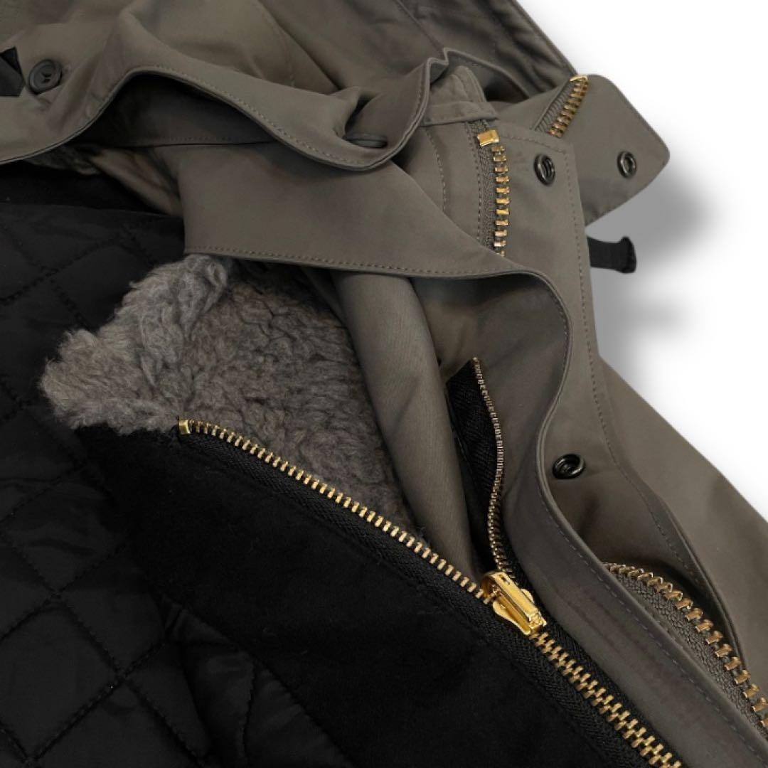 美品✨リラクス ショートモッズコート マウンテンパーカー ボアライナー付 36