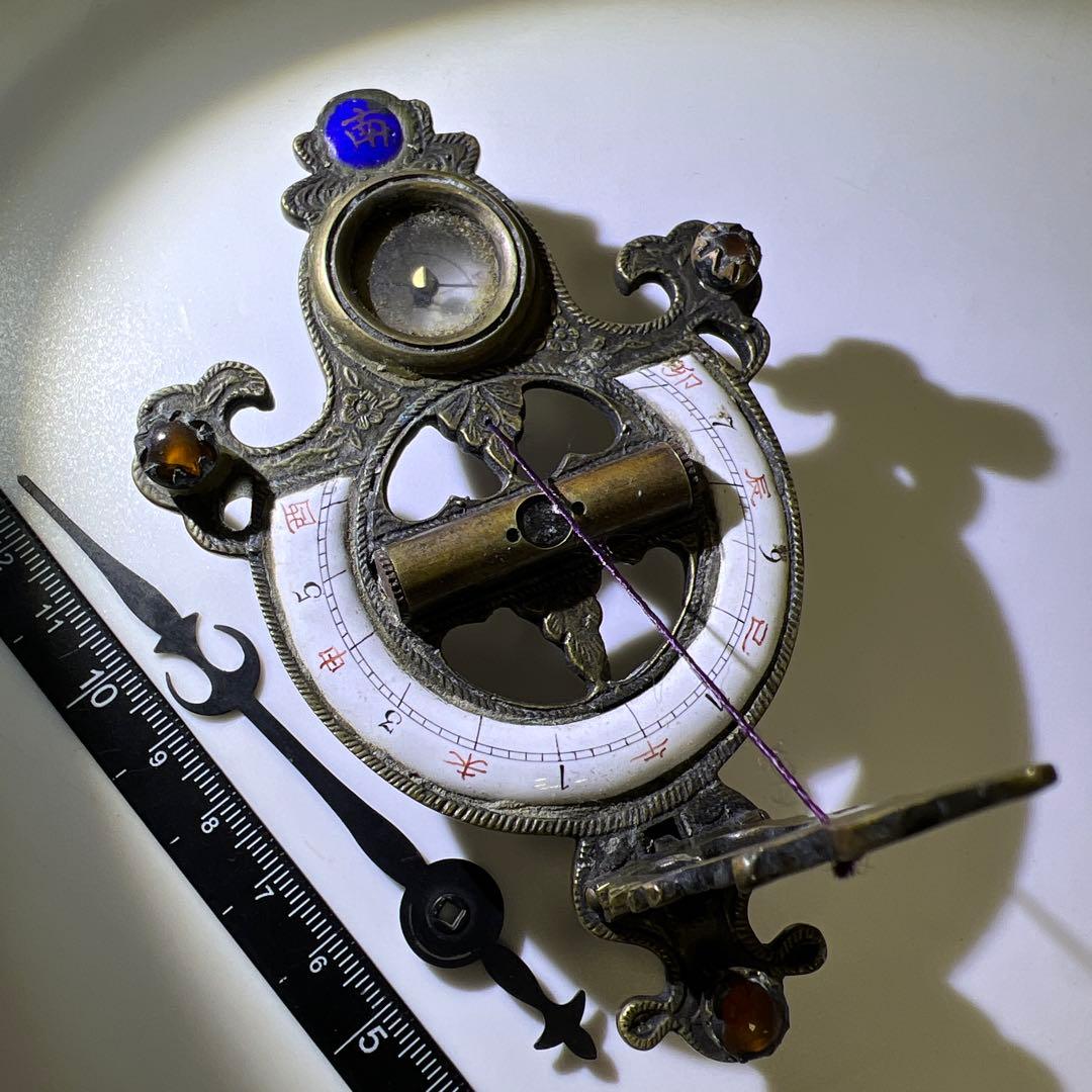中国古玩　日時計　115g 東Y8-0210☆2Fトヒオオ